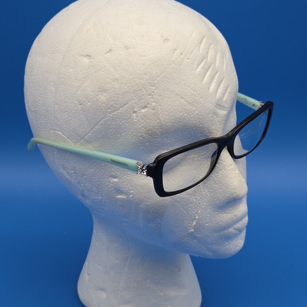 Tiffany & Co. Eyeglasses Frames Only TF 2091-B 8055 53-16-140 Blue Sides Italy - Picture 11 of 12